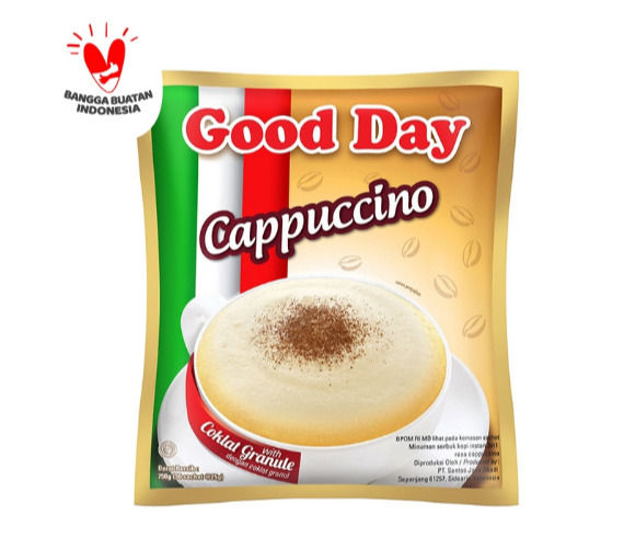 1 Sachet Good day cappuccino Instant Coffee Indonesia