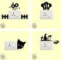 Zecor Gallery Pack of 4 Vinyl Switch Wall Stickers | Premium Waterproof DIY Self-Adhesive Vinyl Decal for Home Decor. 