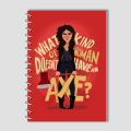Spiral Notebook A4 or A5  -  Girl Power Theme. 