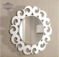 Filza Moon Round Mirror Frame 24x24inch for wall decor. 