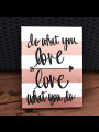 Quote hand made wall painting canvas |  with stripes 12*10 inches. 