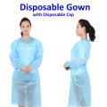 Disposable Surgical Gown with Cap (DIY Craft Apron). 
