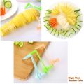 Small Hand held Manual Fruit Vegetable Potato Spiral  Chips Cutter Kitchen Gadget Tool. 
