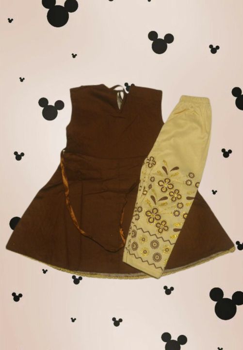 Baby%20Girl%20summer%20Frok%20with%20pajama%20party%20dress%20%20for%20%201%20to%204%20year%20-%20Image%203