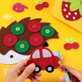 A4 Size - Felt Fabric Sheet for Crafting Pack of 10 Colors. 