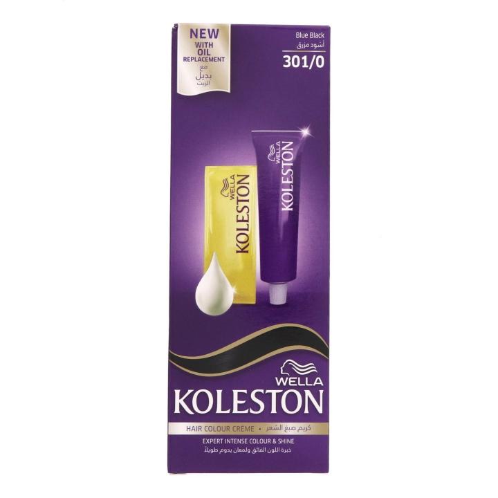 Wella Koleston Hair Colour Creme 301/0 Blue Black 50 Ml