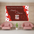 Wedding Anniversary Party Backdrop Printed On Panaflex. 