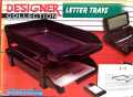 Paper Tray for Office – 2 Storey, Black - Pure & Hard Plastic, Strong Body Capacity. 