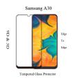 Samsung Galaxy A30 Full Black 9D|5D|6D|10D|11D|21D Tempered Glass Screen Protector Full Glue Edge To Edge For Samsung Galaxy A30. 