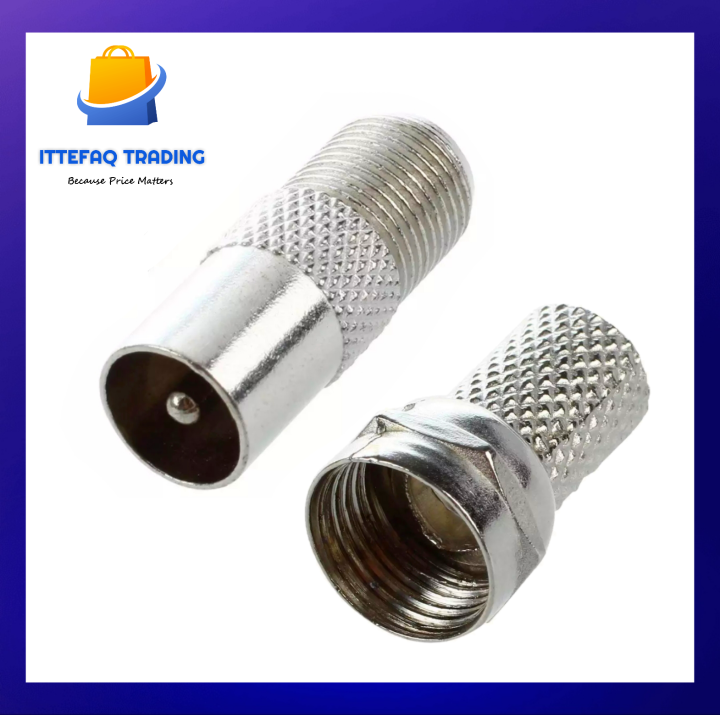 2 Pcs TV Cable Pin for TV and LCD/LED with RG6 Connectors- TV Cable Pin High Quality