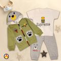 Baby Boy Girl Winter Clothes Set Soft Warm Fleece Padding Clothes for Kids. 