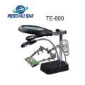 2.5X 7.5X 10X LED Soldering magnifying glass Illuminated Magnifier Desktop Loupe Helping Hand Auxiliary Clamp Black Color. 