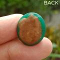Dark Green Stone - B Quality stone - 16carat -Round Shape stone - Ring size stone. 