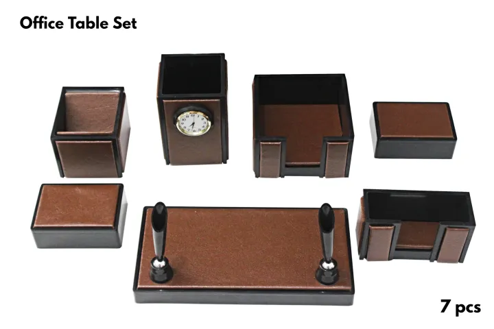 Senator%20Wooden%20Office%20Desk%20Organizer%20with%20Watch%207%20Pcs%20Office%20Table%20Set%20-%20Image%202