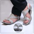 White Lawa chappal Hand made for men. 