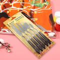 Keep Smiling Wooden Painting knife Set For Painting Pack of 5. 