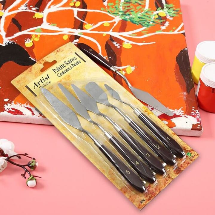 Keep%20Smiling%20Wooden%20Painting%20knife%20Set%20For%20Painting%20Pack%20of%205%20-%20Image%205