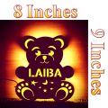 Customized Teddy Bear Name board With Led LAMP. 
