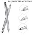 Stylus Pen, 7-in-1 Multi-Tool Pen Touchscreen Stylus, Ballpoint Pen, Ruler, Level, Phillips Screwdriver and Flathead. 