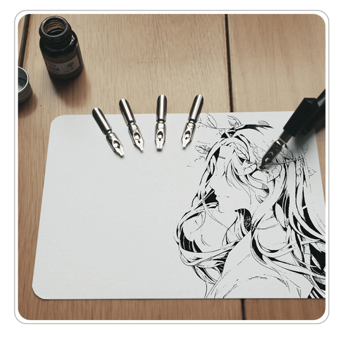 Calligraphy%20Pen%20Set%20Comic%20Dip%20Pen%20Set%20With%205%20Pcs%20Flat%20Nibs%20For%20Art%20Calligraphy%20Signature%20Writing%20Vintage%20Painting%20-%20Image%205