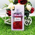 Apple iPhone X Back Cover Water Glitter Shiny Ladies ( Stylish Fancy Cover For Girls ) Soft Silicon Case For iPhone X. 
