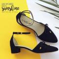 LACE UP Sunshine Block Heels - Shoes for Women. 