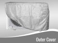 AC Dust Cover 1.5 Ton Haier inverter Ac Dust cover Indoor & Outdoor unit Parachute Silver (ANS) kkk01. 