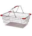 stainless steel wire handle, wire shopping basket. 