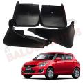 Suzuki Swift Front & Rear Mud Flaps - 4 Piece Set - Splash Guards - Black. 