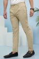 Charcoal Men C Pant Cross Pocket Khaki Summer Collection 2020 - Slim Fit 20CP012-KHK. 
