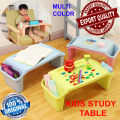 Kids Study Table Multipurpose Small Plastic Children Desk Lap Laptop Books Toys Storage for Kid Adult Home Bedroom Furniture Portable Multi Color. 