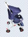 Alloy Foldable Baby Stroller Pram For Newborn  Blue color with  6 Big Tyres. 