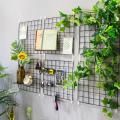 Wall Hanging Decoration Iron Art Storage Rack Wall Display Multi-function Mesh Wire Metal Shelf. 