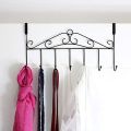 Over Door Hanger with 7 Hooks, Metal Over the Door hanger, Door Hooks, Hanging Storage Rack for Clothes, Bedroom, Bathroom, Door hanger for Home, Office Kitchen. 