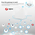 SMATRUL - ZigBee 3.0 Gateway Smart Hub Bridge Mini Wireless Remote Voice Control for Tuya Alexa Google Home. 