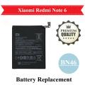 Xiaomi Redmi Note 6 BN46 Battery Replacement BN 46 For Mi Note 6 4000mAh - Black. 