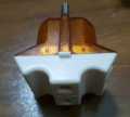 Travel Adapter, Brass Multi 2 Pin plug, 3 outlet sockets of 2 pin, Multi Adapter, Multi Travel Adapter, 2 Pin Plug Adapter. 