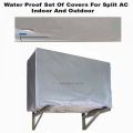 AC Dust Cover 1.5 Ton Haier inverter Ac Dust cover Indoor & Outdoor unit Parachute Silver (ANS) kkk01. 