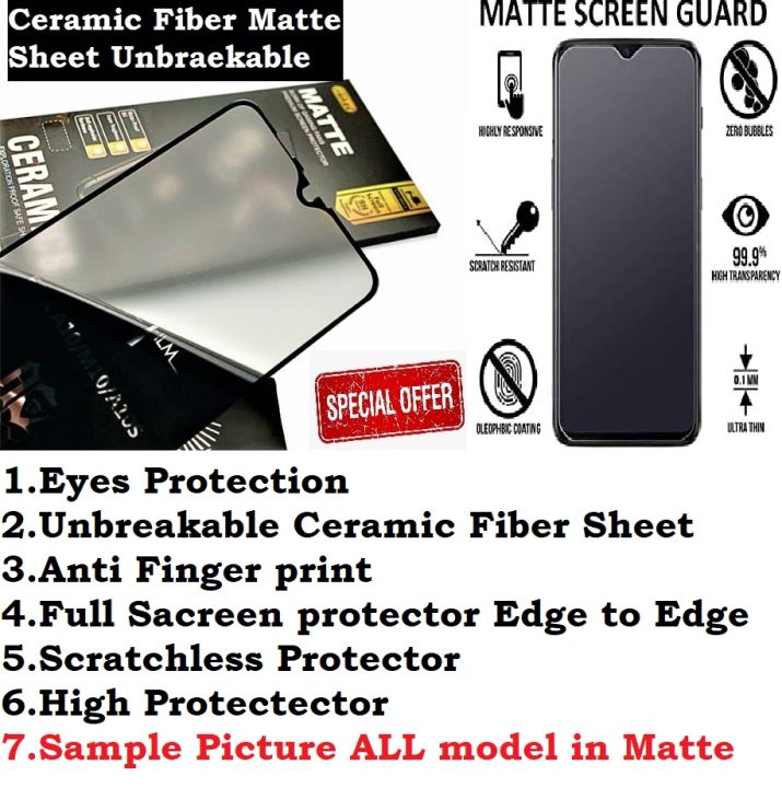Samsung%20Galaxy%20A12%20%20Matte%20glass%20protector%209D%20/%2021D%20Ceramic%20Sheet%20Fiber%20PUBG%20Hybrid%20Film%20Unbreakable%20Temper%20Gorilla%20Glass%20-%20Image%204