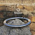 Silver Stainless Steel Heavy Bracelet/Kara for Boys and Men. 