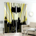 Batman Night Digital Printed Curtain Pair. 