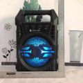 Original KTS 1097 Bluetooth Wireless Speaker / Support USB - SD Card - MIC / FM Radio / USB Charging / 4 inch Drive Size / Mini & Portable / Very Loud & Clear Sound System Loudspeaker / LED Disco Lighting / High Quality Stereo Bass Rechargeable Speakers. 