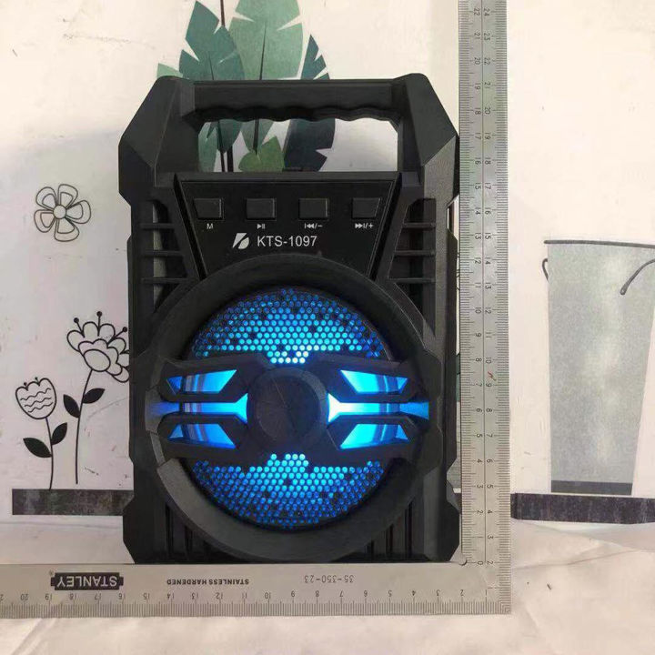 Original%20KTS%201097%20Bluetooth%20Wireless%20Speaker%20/%20Support%20USB%20-%20SD%20Card%20-%20MIC%20/%20FM%20Radio%20/%20USB%20Charging%20/%204%20inch%20Drive%20Size%20/%20Mini%20&%20Portable%20/%20Very%20Loud%20&%20Clear%20Sound%20System%20Loudspeaker%20/%20LED%20Disco%20Lighting%20/%20High%20Quality%20Stereo%20Bass%20Rechargeable%20Speakers%20-%20Image%206