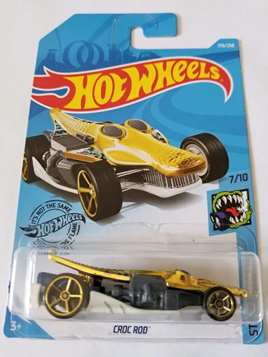 Hot%20Wheels%202019%20Street%20Beasts%20Croc%20Rod%20(Crocodile%20Car)%20170/250,%20Gold%20%20Rare%20Card%20-%20Image%202