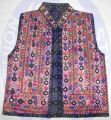Black Jacket With Balochi Thread & Mirror Work. 