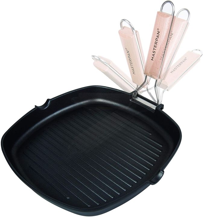 Masterpan MasterPan Non-Stick Grill Pan Wooden, 8