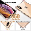 Samsung Galaxy A50 Silicone TPU back cover , Bumper Case AirBag Shock-Proof Clear Back Pouch. 