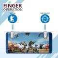 R11 Gaming Triggers Metal Transparent Gamepad Mobile Game Controller Fire L1 R1 Trigger Aim shooter controller fire button handle Mobile Phone Game Pad Grip Joysticks 2Pcs for PUBG Gamers Gaming Accessory kit High Quality Imported 1 Pair. 