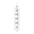 Extension Board Surge Protector Power Strip GONGNIU N103U- 3 Way Extension Board with Universal Sockets and Master Switch Extension Cord, 2USB Port, German VDE Certified 3×0.75mm 2 Cable of 3m full length Desk Charging Station Wall Mount for Home Office. 