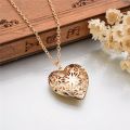 Love Heart Locket Pendants Openable Photo Frame Glossy Family Picture Necklace Family Love Gift. 